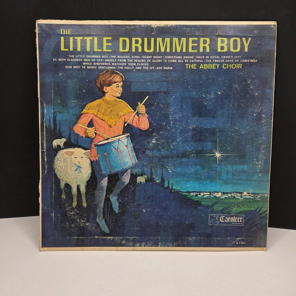 Caroleer Records The Little Drummer Boy Vinyl The Abbey Choir X 1701 Christmas